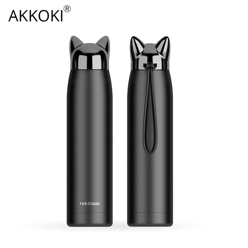 320ml Stainless Steel Thermos Vacuum Insulated Flasks Double Wall Coffee Drinkware Sport Bottle For Water Bottles Cartoon Cup